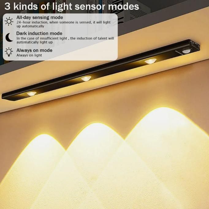 Aurelioโข Luxury LED Motion Sensor Cabinet Light โ Sleek, Wireless & Rechargeable