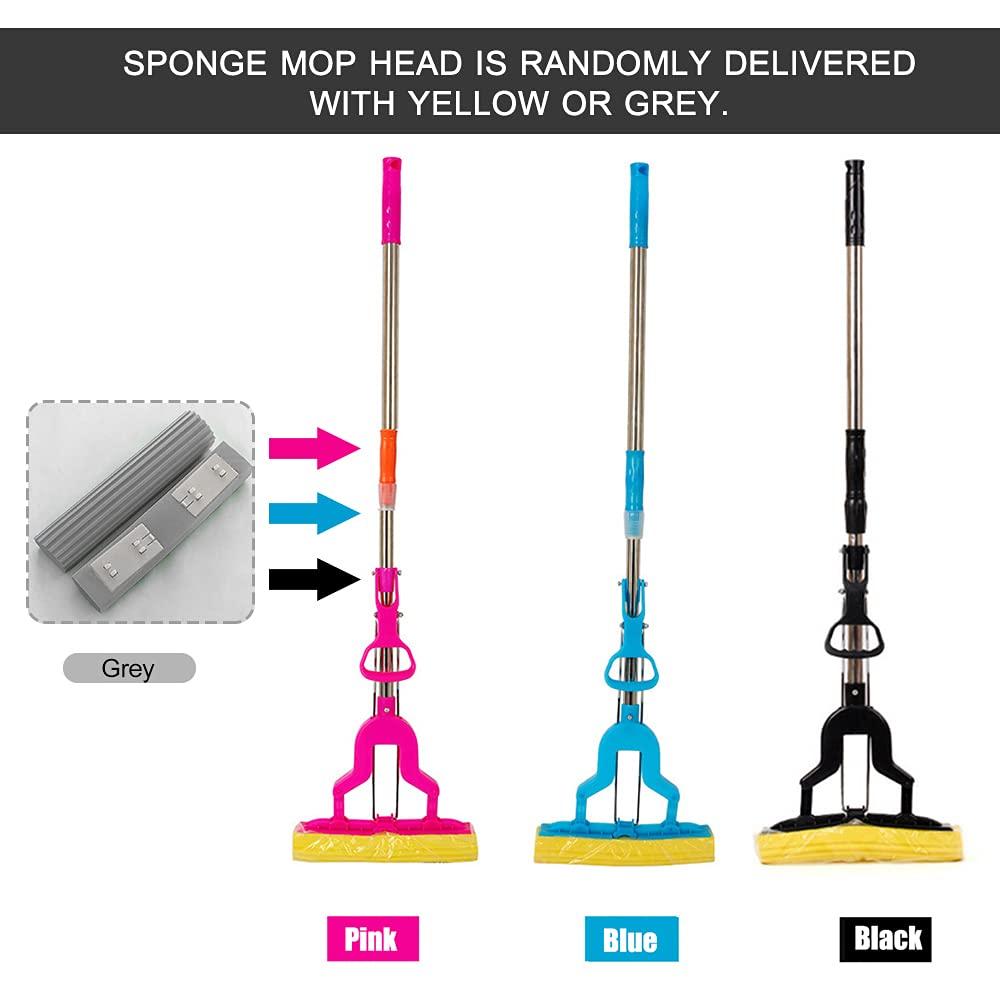 Magic Folding Sponge Mop – Super Absorbent, Easy Squeeze & Quick Dry