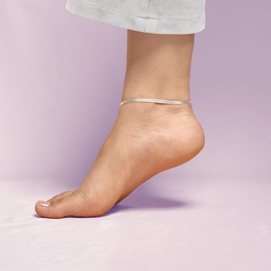 💫Anti Tarnish Lucky Snake Anklet – Sterling Silver, Adjustable & Elegant